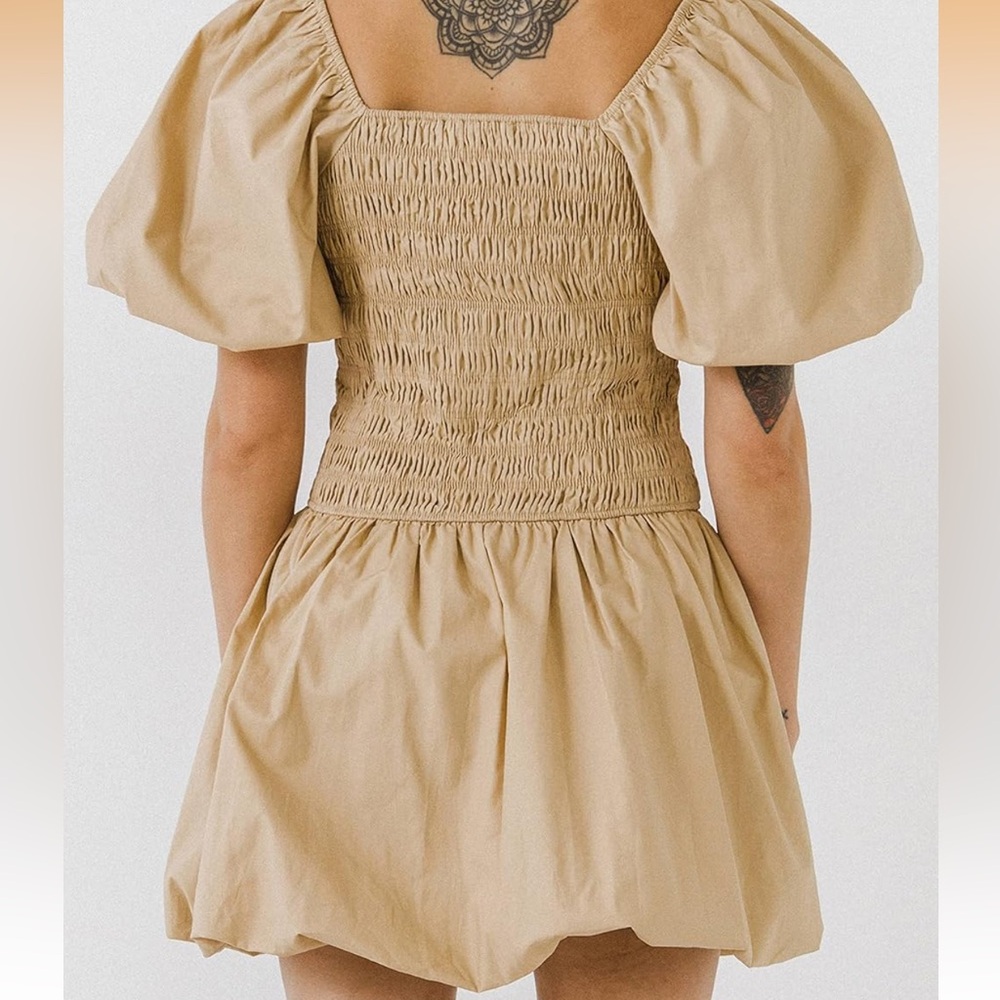 Endless Rose Mini Bubble Puff Sleeve Dress - Picture 3 of 6